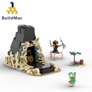 Buildmoc the Legend of Zelda: Tears of the Kingdom hyrule บล็อคตัวต่อ รูปศาลเจ้าโบราณ ของเล่นสําหรับเด็ก 697 ชิ้น