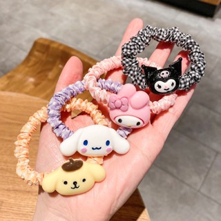 ยางรัดผม ลายสก๊อต ลายการ์ตูน Melody Tie Scrunchie อุปกรณ์เสริม สําหรับเด็กผู้หญิง