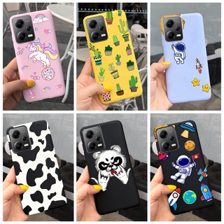 เคสโทรศัพท์มือถือ ซิลิโคนนิ่ม ลายนักบินอวกาศ กระบองเพชรน่ารัก สําหรับ Xiaomi Poco X5 Pro PocoX5 X5Pro 2023