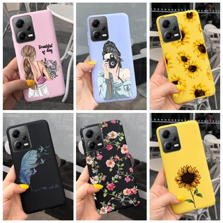 เคสโทรศัพท์มือถือ ซิลิโคนนิ่ม ลายดอกทานตะวัน สวยงาม สําหรับ Xiaomi Poco X5 Pro 5G PocoX5 2023