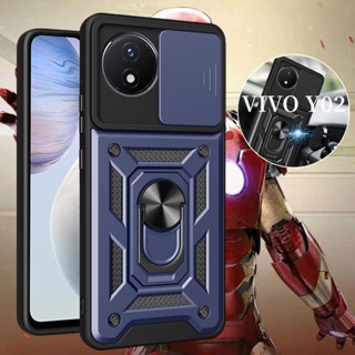 เคสโทรศัพท์มือถือ พร้อมแหวนแม่เหล็ก สําหรับ VIVO Y02 Y02A Y02T VIVOY02 Y 02 A