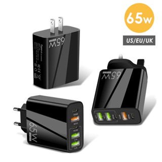 Elough อะแดปเตอร์ชาร์จเร็ว 65W USB QC 3.0 PD USB Type C  อะแดปเตอร์ชาร์จเร็ว 65W USB QC 3.0 PD USB Type C ที่ชาร์จโทรศัพท์มือถือแบบชาร์จเร็ว