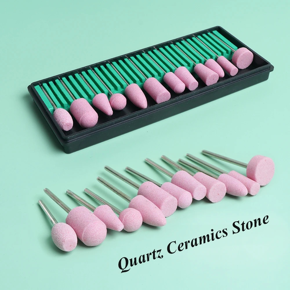 ชุดดอกสว่านเจียรโรตารี่ สําหรับขัดเล็บ หินควอตซ์ เพชร ขนสัตว์ - รูปที่ 3