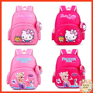 พร้อมส่ง กระเป๋าเป้สะพายหลัง ลายการ์ตูนแมว Frozen Kitty แฟชั่นใหม่ สําหรับเด็กผู้หญิง