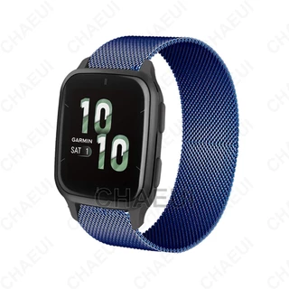 สายนาฬิกาข้อมือ สแตนเลส โลหะ สําหรับ Garmin Venu Sq / Sq 2 Music