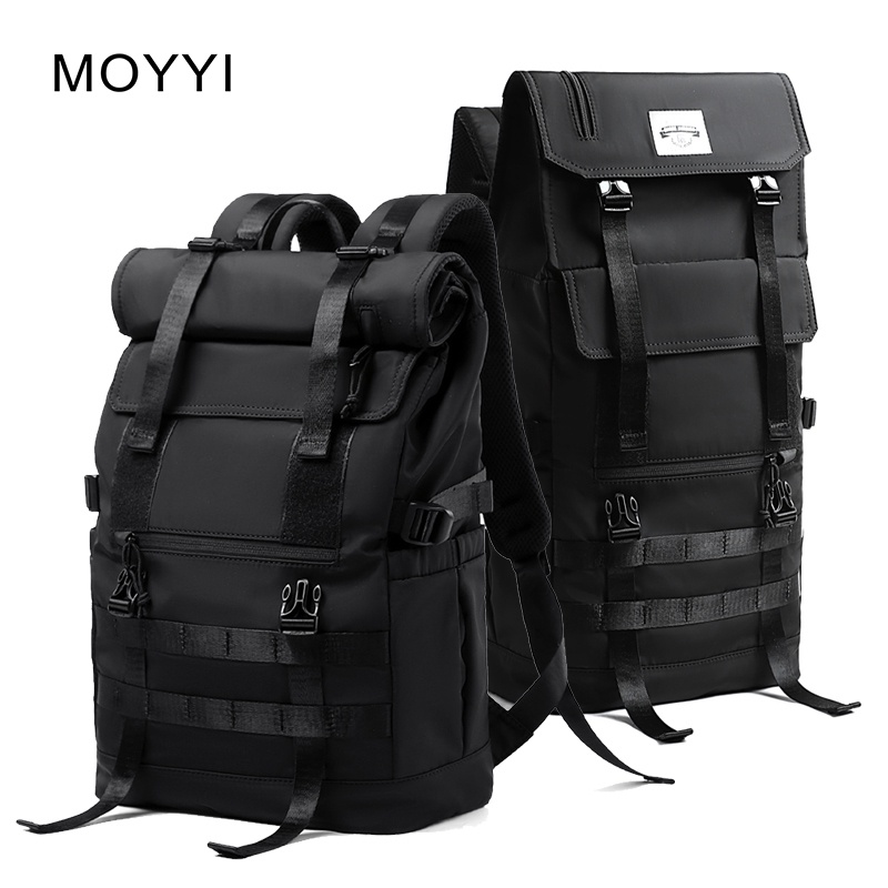 Moyyi กระเป๋า ผู้ชาย ใหม่ กระเป๋าเป้สะพายหลัง ใส่แล็ปท็อป  กันขโมย 3 แบบ 15.6 นิ้ว สําหรับวัยรุ่น โรงเรียน เดินป่า เล่นกีฬา กลางแจ้ง ความจุ 38 ลิตร เดินทาง 2-3 วัน