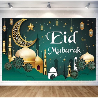 5x3 ฟุต ฉากหลังรอมฎอน ตกแต่ง Eid Mubarak แบนเนอร์ รามาดอน พื้นหลัง สําหรับบ้าน รามาดอน ปาร์ตี้ อุปกรณ์ตกแต่ง