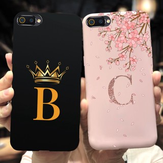 เคสโทรศัพท์มือถือแบบนิ่ม กันกระแทก ลายมงกุฎ ตัวอักษรน่ารัก สําหรับ Realme C2 RMX1941 RealmeC2 OPPO A1K CPH1923