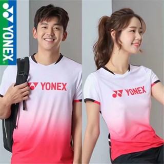 Yonex เสื้อยืดแบดมินตัน แขนสั้น ระบายอากาศ แห้งเร็ว 6082