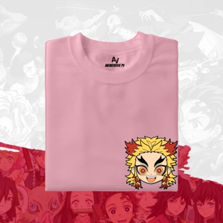 Demon Slayer Shirt - Kyojuro Pocket Head Anime Manga Tshirt For Men Women Tops Shirt Top Tees_03