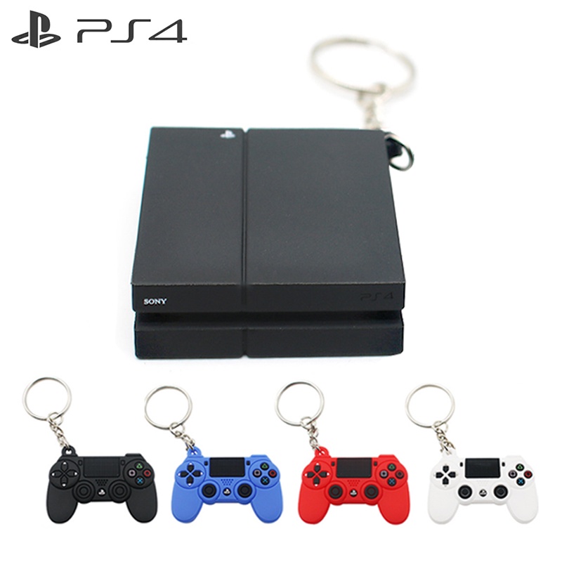 ใหม่ พวงกุญแจซิลิโคน จี้เกมคอนโซล 3D สําหรับ PS4 ผู้ชาย ผู้หญิง เด็ก กระเป๋า พวงกุญแจรถ ของขวัญ
