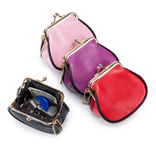 C73 พร้อมส่ง YILIA กระเป๋าสตางค์ หนังแกะ ขนาดเล็ก ใส่เหรียญ บัตรได้ สําหรับผู้หญิง