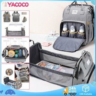 Mommy Baby Bags Maternity Bag with Folding Bed Diaper Bags Baby Bag Organizer Set for Travel