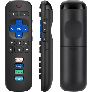 ใหม่ รีโมตคอนโทรล RC280 RC282 แบบเปลี่ยน สําหรับทีวี TCL-Roku-TV Roku Hisense Onn Sharp Philips TVs Netflix Disney Hulu Primevideo