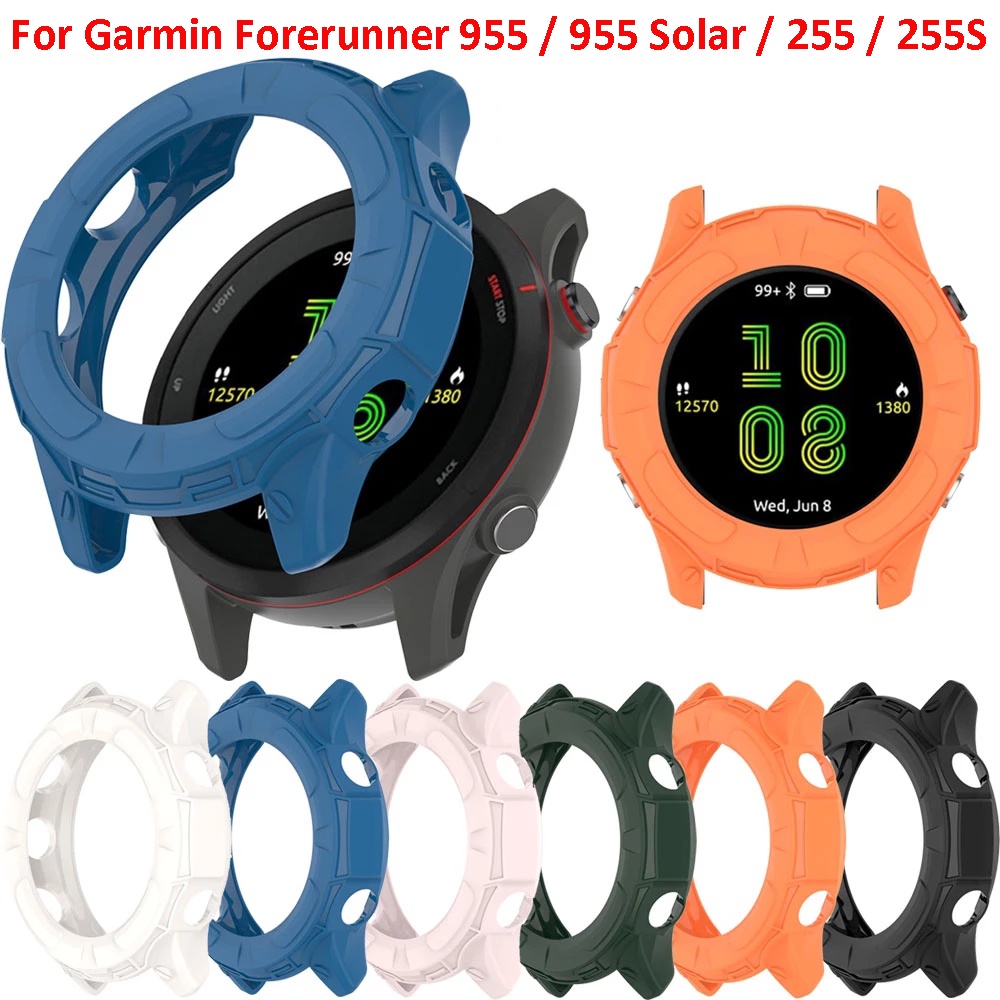 สําหรับผู้เบิกทาง Garmin 255 955 955Solar ซิลิโคนป้องกันหน้าจอกรอบอุปกรณ์เสริม Soft TPU Enclosure
