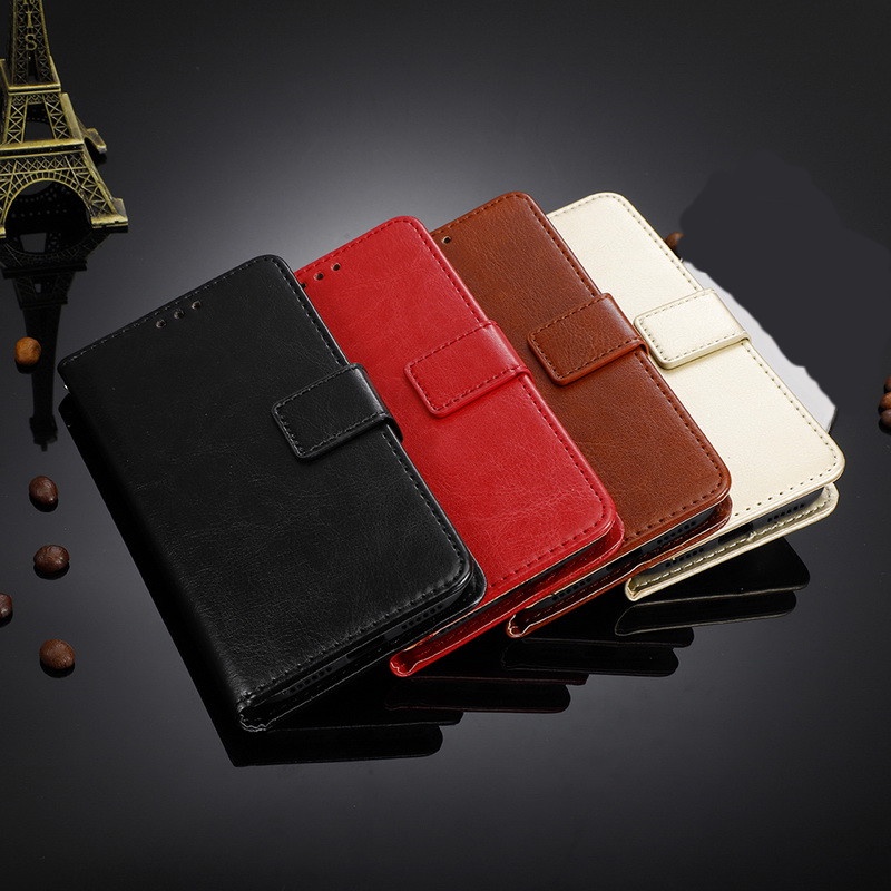 กระเป๋าสตางค์สําหรับ Doogee N20 N30 N40 X95 X96 S86 S88 S59 S96 S97 Pro Y9 Plus Casing Wallet PU Lea