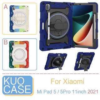 เคสกันกระแทก 360 นิ้ว สําหรับ Xioami Mi Pad 5 5Pro 11 นิ้ว Xaomi Pad 5Pro 12.4 นิ้ว° ฝาครอบขาตั้ง แบบหมุนได้