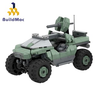 Buildmoc Halo Warthog model UNSC M12 บล็อคตัวต่อยานพาหนะต่อสู้ ของเล่นสําหรับเด็ก ผู้ใหญ่ ของขวัญ 350 ชิ้น MOC-32633