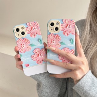 Milai เคสโทรศัพท์มือถือหนัง ลายภาพวาดสีน้ํามัน ขนาดเล็ก สําหรับ iPhone14promax 13pro 12 11