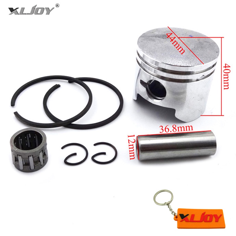 44มม. ลูกสูบ12มม. แหวนเข็มแบริ่งสำหรับ2จังหวะ49cc เครื่องยนต์จีน Pocket Dirt Bike Mini Moto Minimoto