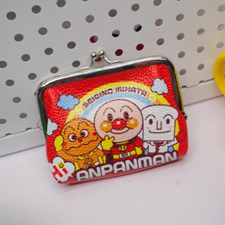 ✨ลดกระหน่ํา ANPANMAN กระเป๋าใส่เหรียญ ANPANMAN กันน้ํา การ์ตูน แบคทีเรีย ขนาดเล็ก เด็ก กระเป๋าจัดเก็บ PU รถบัส บัตร เหรียญ