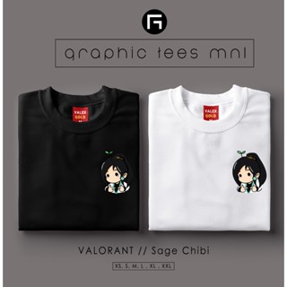 Graphic Tees MNL Valorant Sage Plant Chibi Customized Shirt Unisex T-shirt for Women and Men_01