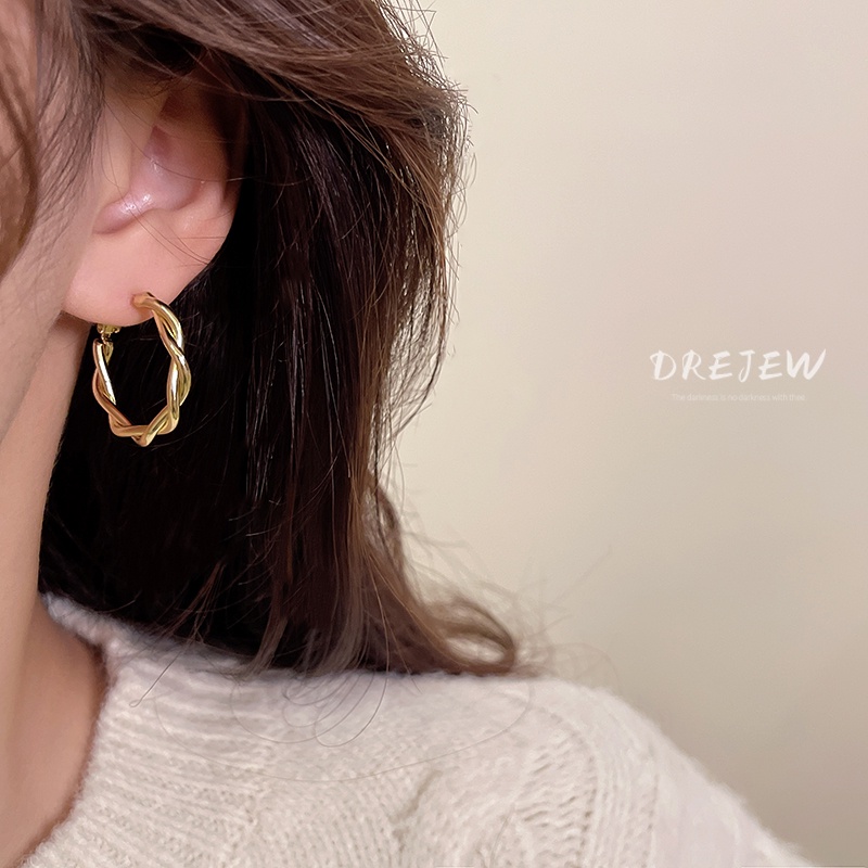 DREJEW เข็มเงิน 925 สไตล์สตั๊ด Dongdaemun อเนกประสงค์ แฟชั่นสําหรับผู้หญิง