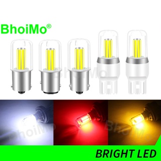 Bhoimo DRL 1156 หลอดไฟเลี้ยว ไฟตัดหมอก led BA15S P21W BAY15D 1157 COB P21/5W BAU15S PY21W T20 7440 7443 DC12V สําหรับรถยนต์