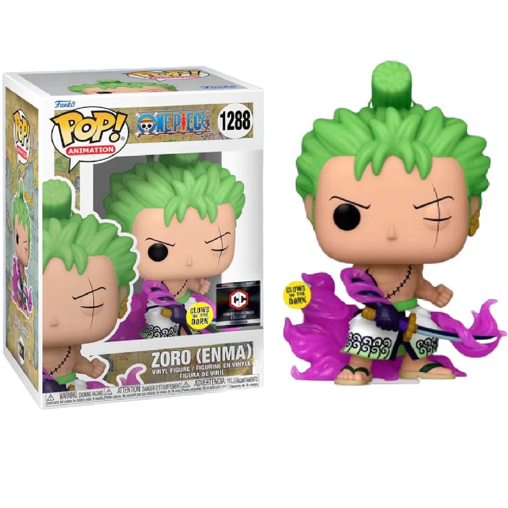 Funko Pop Music!Animationone Piece-Zoro (Enma🌹 GITD ( ของสะสมข ้ าว ) 1288