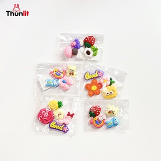 Thunlit สติ๊กเกอร์ 3D สติ๊กเกอร์ตกแต่ง การ์ตูนน่ารัก DIY สำหรับติดถ้วยน้ำ เคสโทรศัพท์และพัดลม