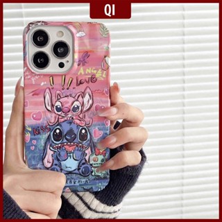 [พร้อมส่ง] เคสโทรศัพท์มือถือ ลายการ์ตูน Stitch น่ารัก สําหรับ Iphone 14Pro Max 11 12 13Pro Max