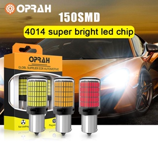 [OPRAH] หลอดไฟท้ายรถยนต์ LED 1156 ดวง 1156 BAU15S PY21W 1157 Bay15d P21-5W T20 7440 W21W 7443 W21-5W T25 3157 4014 150SMD 1 คู่