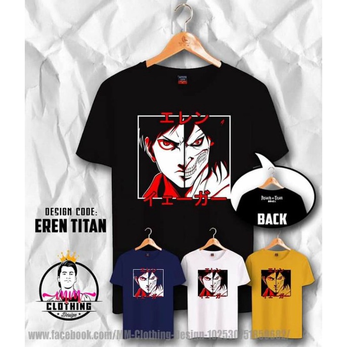 Attack On Titan (Eren Titan) Tshirt Design_01