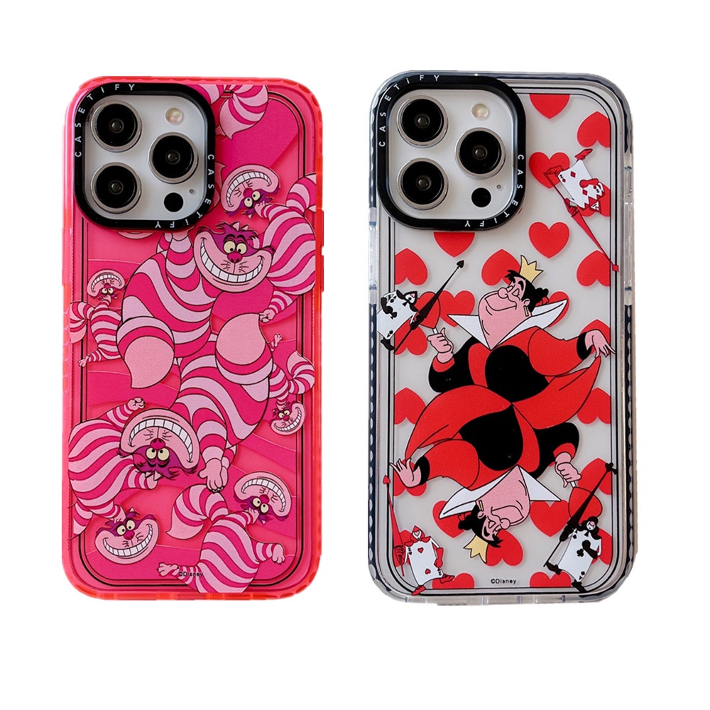 [Case Tify] iPhone 14 15 Pro Max Cheshire Cat Card Case iPhone 12 13 Pro Max X/XR/Xs Max Soft TPU Ca