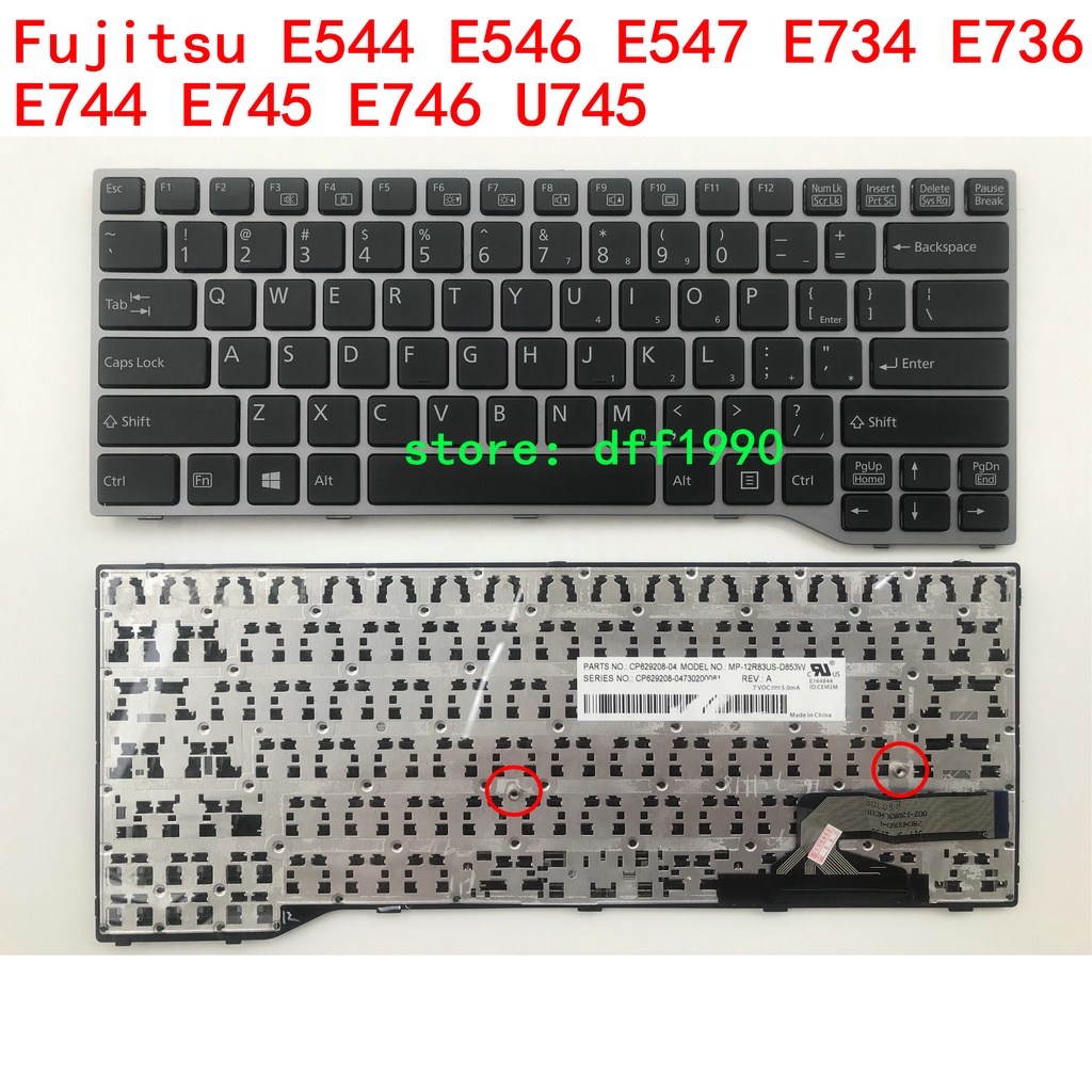 คีย์บอร์ด สําหรับ Fujitsu E544 E546 E547 E734 E736 E744 E745 E746 U745