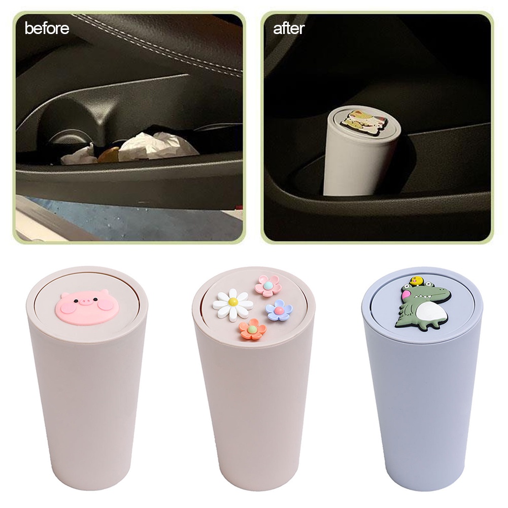 ถังขยะในรถ ขนาดเล็ก น่ารัก กล่องเก็บของในรถ กระเป๋าเก็บของ เดสก์ท็อป ถังขยะ กล่องเบ็ดเตล็ด ของขวัญส่งเสริมการขาย
