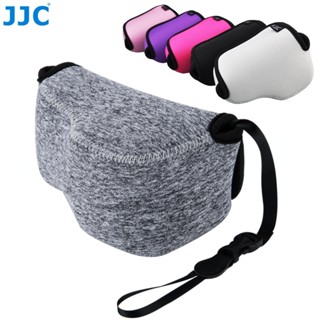 JJC กระเป๋าใส่กล้อง ผ้านีโอพรีน แบบนิ่ม ป้องกันเลนส์กล้อง สําหรับ Sony ZV-E10 A6600 A6500 A6400 A6300 A6100 A6000 A5100 A500 + E 16-50 มม. Canon PowerShot NSX510 HS