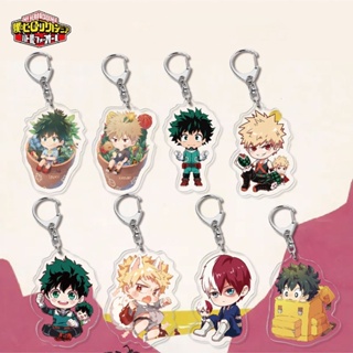 พวงกุญแจอะคริลิค ลายการ์ตูน My Hero Academia Midoriya Izuku Bakugo Katsuki Todoroki Shoto สองด้าน