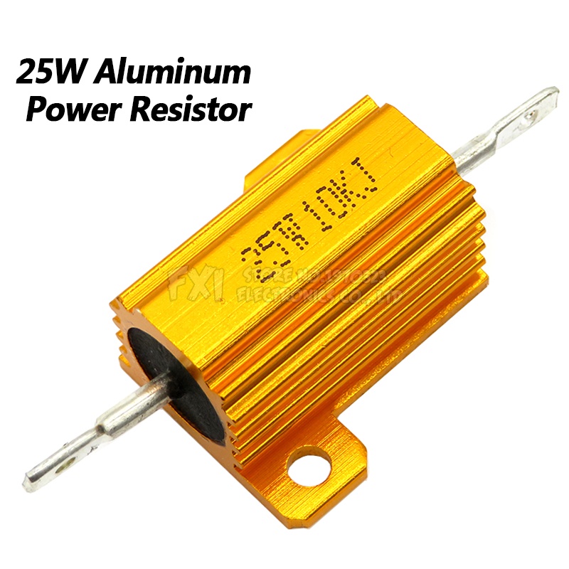25W อลูมิเนียมโลหะกรณี Wirewound Resistor 50R ~ 30K 50R 68R 75R 100R 150R 200R 250R 300R 400R 500R 1