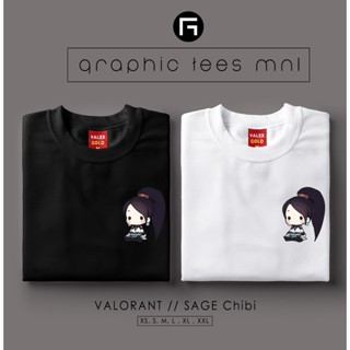 Graphic Tees MNL Valorant Sage Chibi Customized Shirt Unisex T-shirt for Women and Men_01