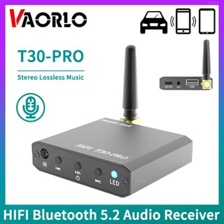 T30-pro อะแดปเตอร์รับสัญญาณเสียงสเตอริโอ บลูทูธ 5.2 รองรับ USB U-Disk Play IR รีโมตคอนโทรล 3.5 มม. AUX RCA HIFI Lossless พร้อมไมโครโฟน HD สําหรับรถยนต์