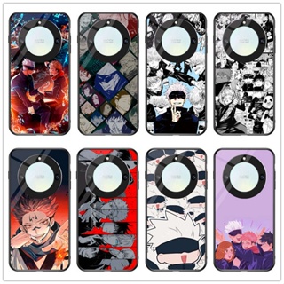 เคสโทรศัพท์มือถือกระจกนิรภัย แบบแข็ง กันกระแทก ลายการ์ตูนอนิเมะ Jujutsu Kaisen Yuji Itadori Gojo Satoru สําหรับ Honor X9A X7A