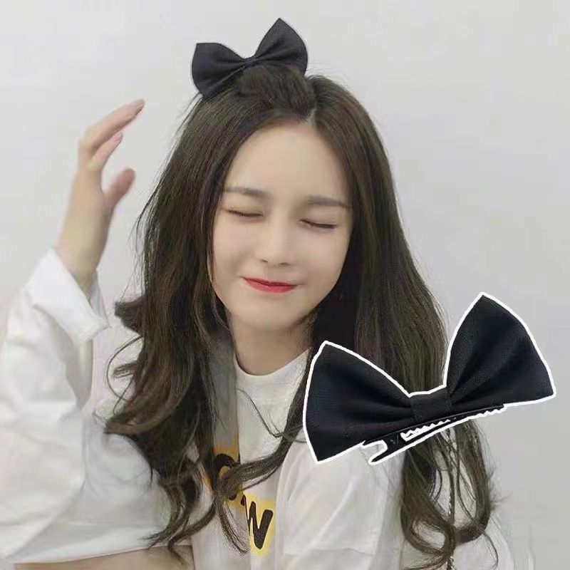 Blackpink Kim Jisoo กิ๊บติดผมโบว์ สไตล์เดียวกัน สามมิติ กิ๊บเล็ก กิ๊บครึ่งชิ้น กิ๊บด้านข้าง น่ารัก หน้าม้า กิ๊บแตก กิ๊บติดผมด้านข้าง