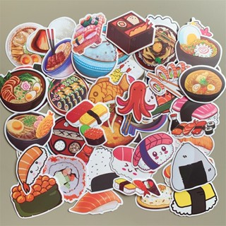 【50 ชิ้น】Sushi Stickers สติกเกอร์ ขนาดใหญ่ สติกเกอร์ซูชิ การ์ตูนน่ารัก สติกเกอร์อาหาร Diy แล็ปท็อป กระเป๋าเดินทาง สติกเกอร์กันน้ํา