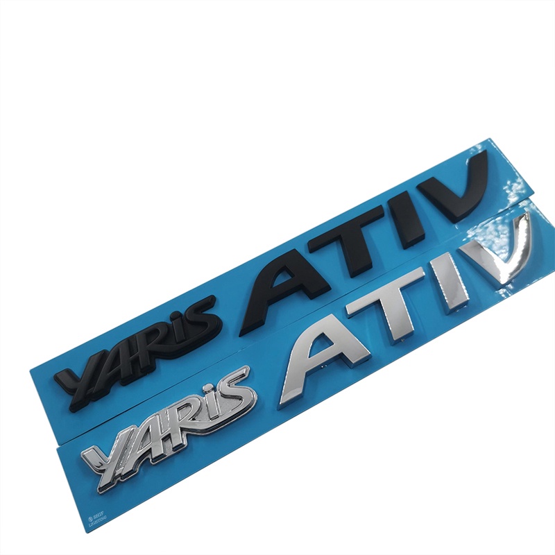 สติกเกอร์โลโก้ YARIS ATIV ABS สีดํา แบบเปลี่ยน สําหรับ TOYOTA YARIS ATIV 1 ชิ้น