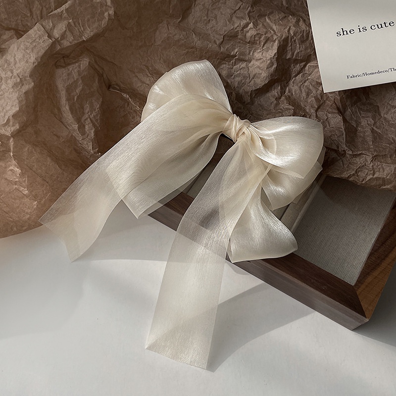 กิ๊บติดผม ประดับโบว์ สีดํา แฟชั่นฤดูใบไม้ผลิ สไตล์เกาหลี สําหรับผู้หญิง - รูปที่ 5