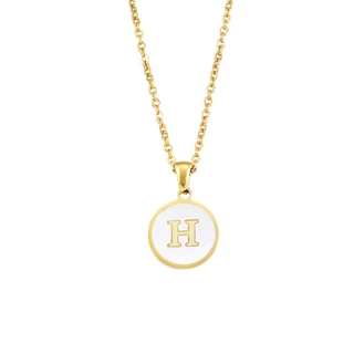 สร้อยคอโซ่ ชุบทอง 18K จี้ตัวอักษร a z ตัว เครื่องประดับ ของขวัญ สําหรับผู้หญิง