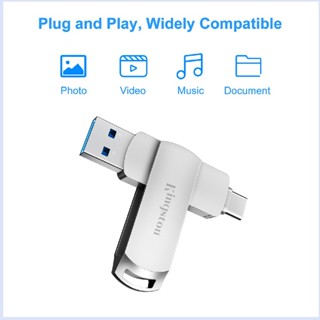 Kingston 2TB 2IN1 OTG แฟลชไดรฟ์ Type-C โลหะ กันน้ํา สําหรับส…