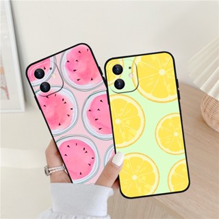 เคสซิลิโคนนิ่ม ลายแตงโม ส้ม สําหรับ iPhone 14 13 12 11 Promax 14Plus mini X XS XR XSMAX 6 6s 5 5S 6plus 6splus 7 8 SE2020 7plus 8Plus