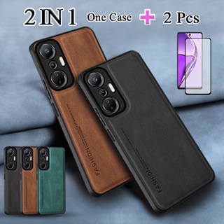 2 IN 1 สําหรับ Infinix Hot 20S X6827 เคสโทรศัพท์ TPU นิ่ม เคสกันกระแทก พร้อมกระจกนิรภัยโค้ง ป้องกันหน้าจอเซรามิค